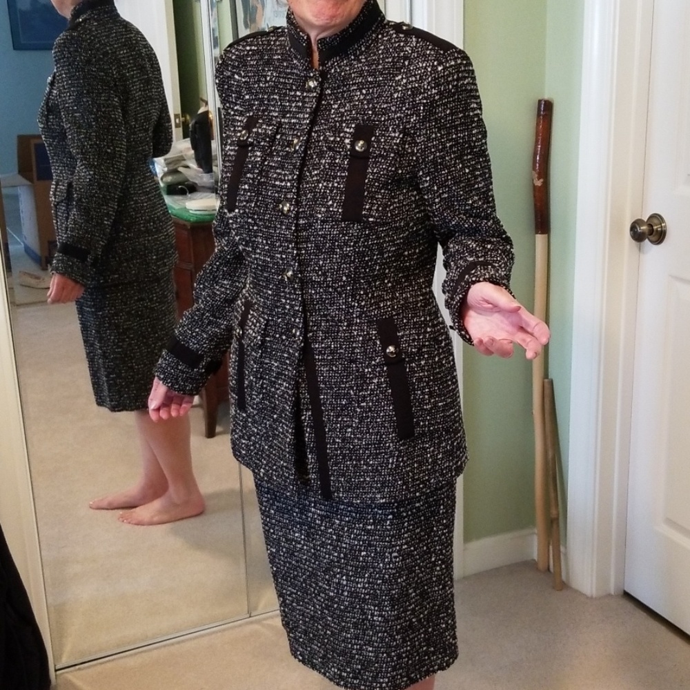 NWT Escada Boucle Skirt Suit
